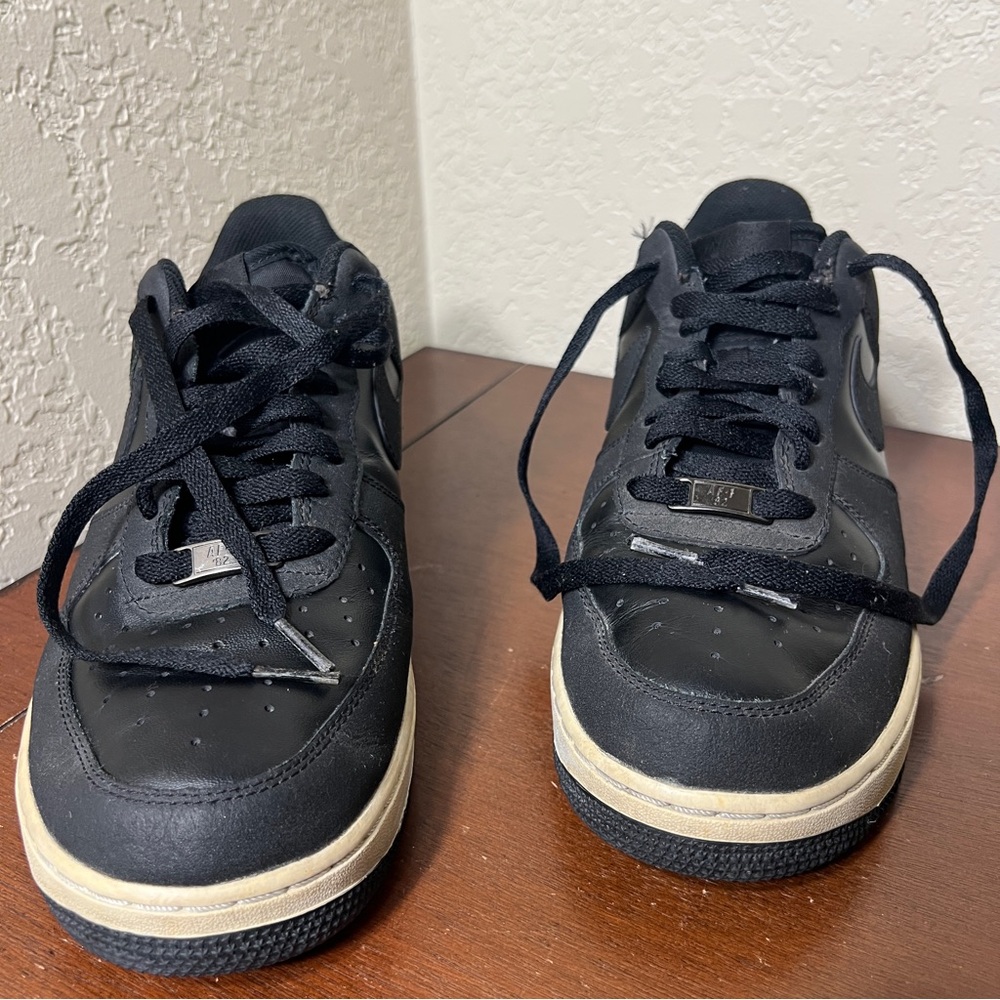 Size 9.5  - Nike Air Force 1 Low Premium Black - 315122-056